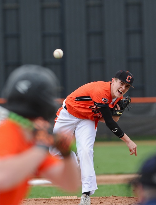 Dylan Thobe got the win on the mound, giving up three runs on five hits in five innings.