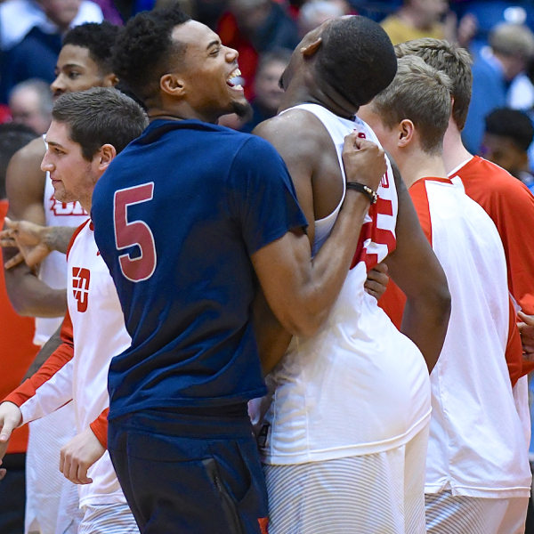 Kendall Pollard has a Big Birthday WIN and celebration hug from injured teammate
