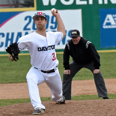 Finishing pitcher, UD's Peter Rozman