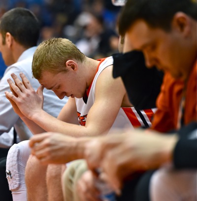 As the lead dwindled in the second half, there was cause for a little divinity on the bench.
