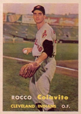 "The Card".... The beloved Rocky Colavito on what some consider the best card set of all time...the 1957 Topps.