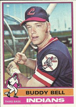 Third baseman Buddy Bell on the 1976 Topps card, son of former Reds great Gus Bell, and for a time...a Cincinnati Red.
