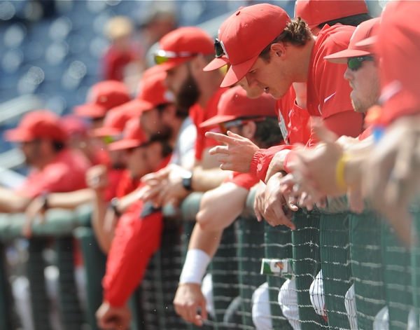 Buckeyes on the fence...they have to win in Sunday's elimination game with Wright State or the Buckeyes will see their season come to an end.