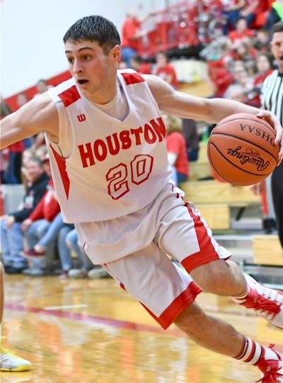 Houston's Cameron Arnold took game-high honors 25 points, but brother Dylan and the Cavaliers took the game.