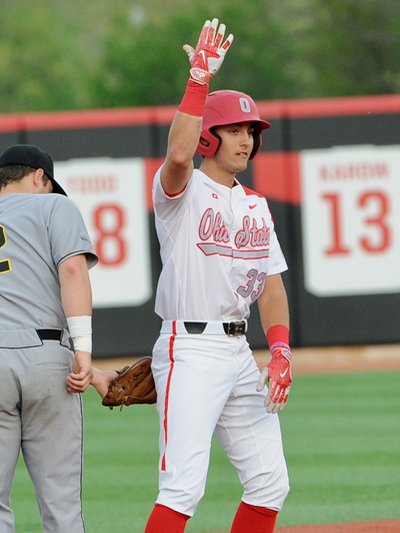 Canzone's second inning double accounted for the Buckeyes' only run of the game.