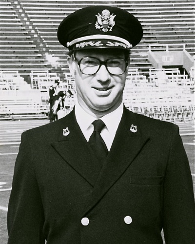 Paul Droste, as he appeared in his first year as director of the band, 1970.