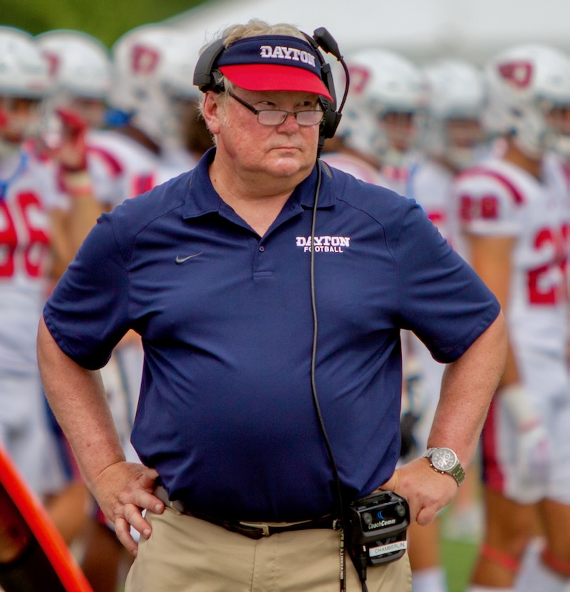 Football Edges Robert Morris 22-20 For Rick Chamberlin's 100th