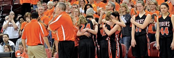 Hugs, and a few tears, as the Tigers saw their season and remarkable tourney run come to an end.
