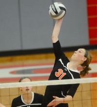 Cassie Meyer helped Jackson Center to consecutive state titles in volleyball.
