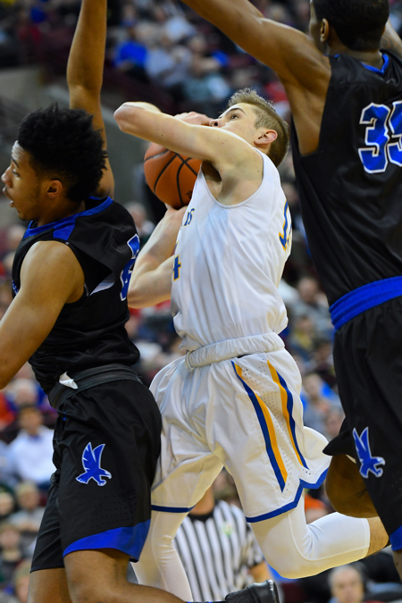 Lutheran's defensive pressure left no breathing room for the Blue Jays to score in the third quarter.
