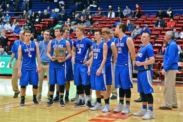 Bittersweet moment for the seniors of their last time playing an official high school basketball game with their underclassmen and for Coach Allen Mack.