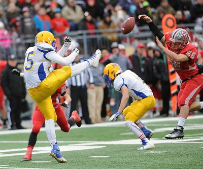 Jared Bergman's blocked punt set Cuyahoga up for their final touchdown in the fourth quarter.