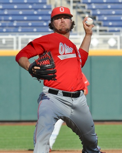 Pitcher/slugger Daulton Mosbarger broke up the Louisville shutout attempt with an eighth inning home run.