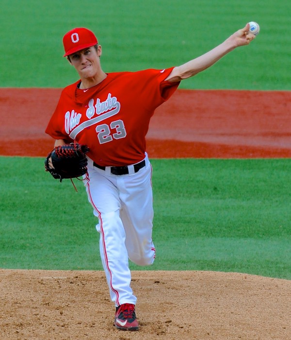Starting pitcher John Havird, usually ‘Mister Reliable’, gave up three runs in the first, two in the fifth, and one in the sixth, before OSU coach Greg Beals went to the bullpen.