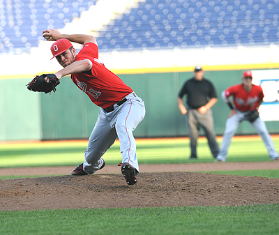 Submarine reliever Kyle Michalik was near perfect, pitching the Buckeyes through the sixth and seventh innings.
