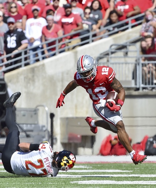 Ohio State football's Garrett Wilson, Nicholas Petit-Frere earn FWAA  first-team All-America honors, trees in Buckeye Grove 