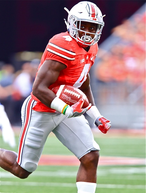 Tailback Curtis Samuel drew national praise for his game...11 carries, 100 yards, and a 36 yard touchdown.
