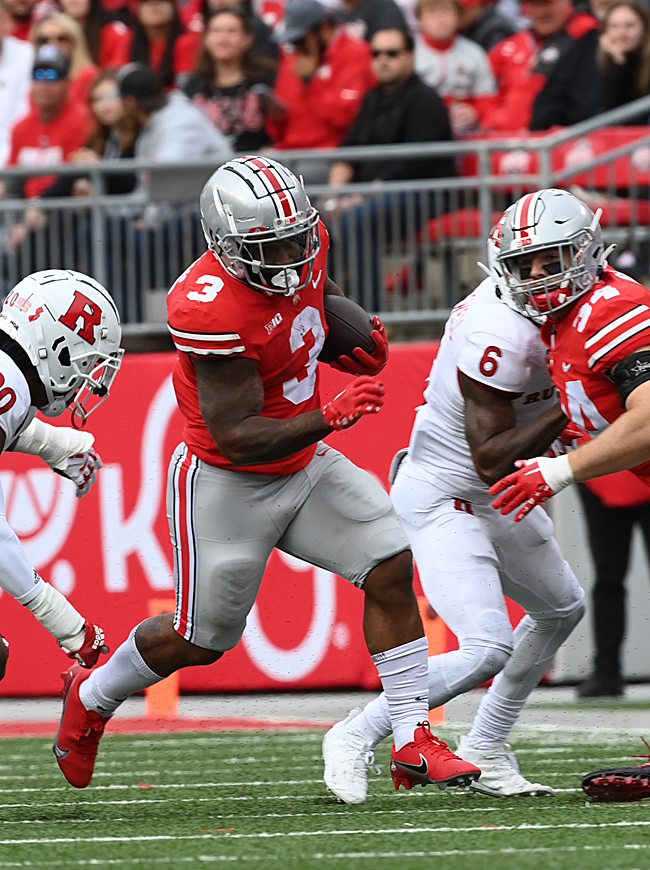 Williams rushes for 5 TDs, No. 3 OSU beats Rutgers 49-10