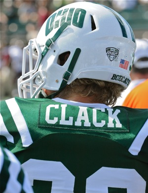 Tipp's Austin Clack, a redshirt freshman, waits his turn to make a contribution to the Bobcats.