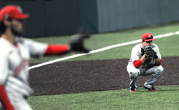 Buckeyes' third baseman reflects on the lost third out of the ninth that would have preserved a 1-0 win.