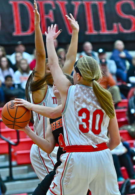 Lady Red Devils Defense played a huge part in Tippecanoe's win over West Liberty Salem.