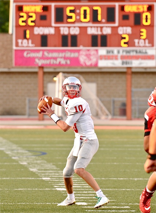 Sophomore Brayden Siler also saw action and completed 1-of-3 passes for 13 yards.