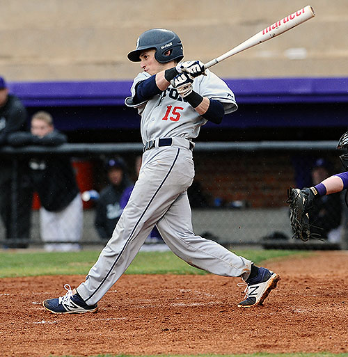Nick Ryan tracks his leadoff home run that gave the Flyers the early lead.