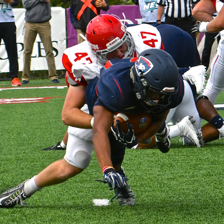 Andrew McCormick led in tackles with 5 assist, 6 solo and 1 sack.