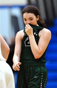 Badin's Shelby Nusbaum reacts to the final horn.