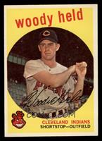 Infielder Woody Held, as he appeared on the iconic set of 1959 Topps cards.