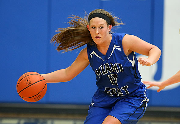 Megan Thompson and the Miami East Vikings advance to the District Tournament.